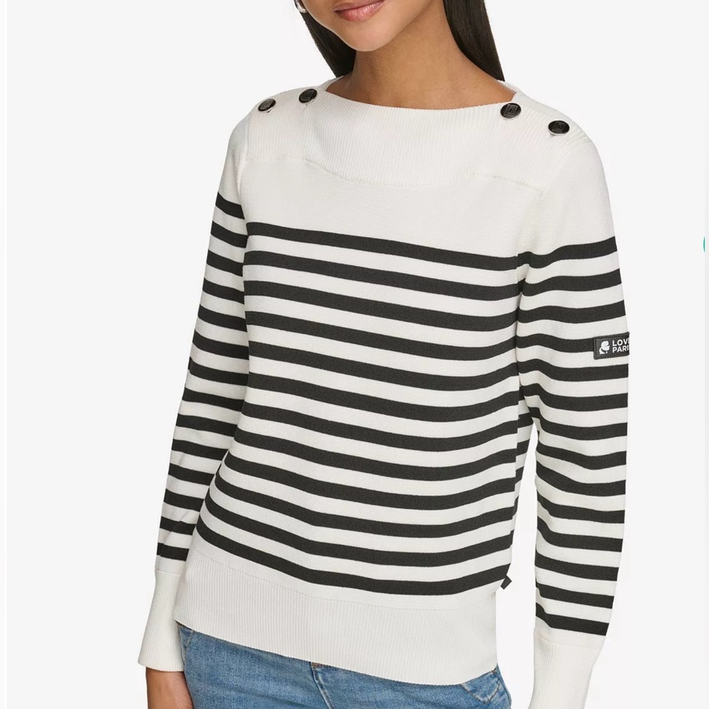KARL LAGERFELD PARIS BOATNECK SWEATER